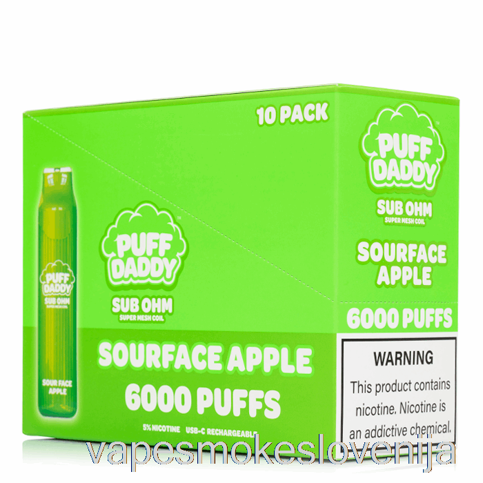 Vape Slovenija [10-pack] Puff Daddy 6000 Za Enkratno Uporabo